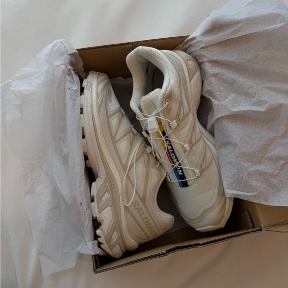 Salomon Shoes - Salomon Cream/Beige Trail Sneakers